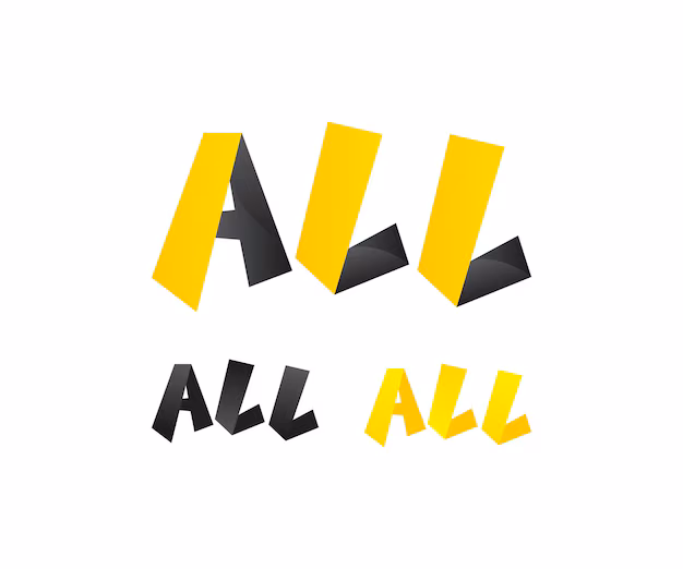 A photo with the word "All" written three times