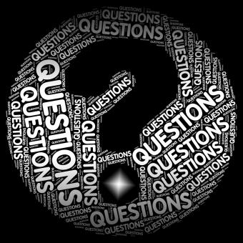 A question mark to illustrate self-edit questions in realistic Bible reading goals setting
